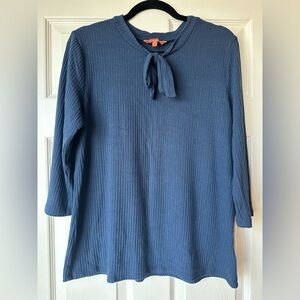 ModCloth 3/4 Sleeve Tie Neck Sweater